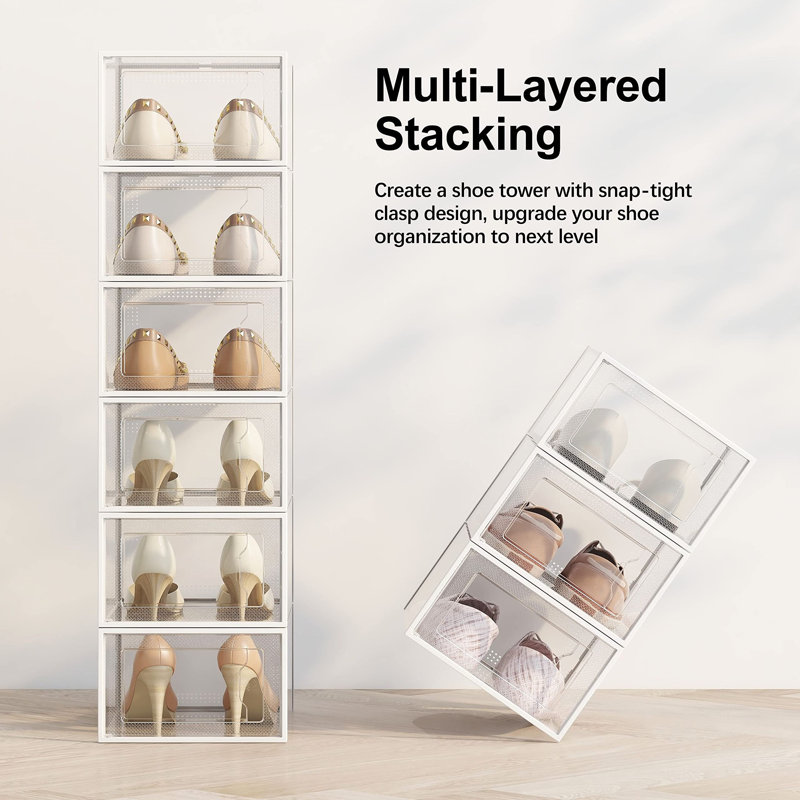 Buy 12 stackable shoe boxes